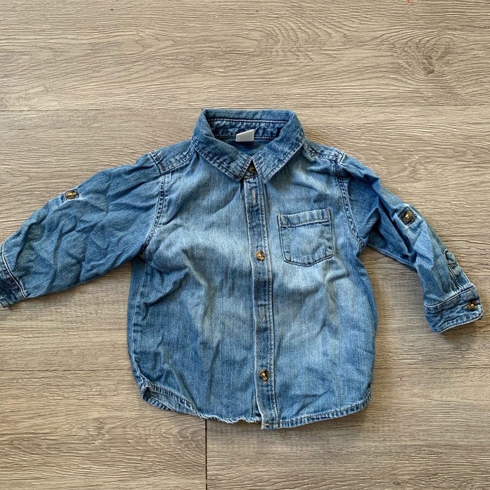 Boys Jean Long Sleeve Shirt